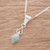 Jade pendant necklace, 'Marvelous Apple Green Diamond' - Diamond-Shaped Apple Green Jade Pendant Necklace Guatemala (image 2b) thumbail
