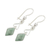Jade dangle earrings, 'Marvelous Apple Green Diamonds' - Diamond-Shaped Apple Green Jade Earrings from Guatemala (image 2c) thumbail