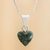 Jade pendant necklace, 'Green Symbol of Love' - Heart-Shaped Green Jade Pendant Necklace from Guatemala (image 2) thumbail