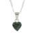 Jade pendant necklace, 'Green Symbol of Love' - Heart-Shaped Green Jade Pendant Necklace from Guatemala thumbail