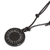 Jade pendant necklace, 'Total Eclipse' - Carved Sun on Black Jade Round Pendant Cord Necklace (image 2b) thumbail