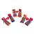 Cotton worry dolls, 'Love and Hope' (pair) - Two Guatemalan Worry Dolls with 100% Cotton Pouch (image 2b) thumbail