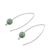 Jade drop earrings, 'Apple Green Chimera Beauty' - Light Green Jade Drop Earrings from Guatemala (image 2c) thumbail