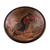 Ceramic decorative bowl, 'Talkative Toucan' - Black Toucan Earth-Tone Chorotega Pottery Decorative Bowl
