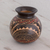 Ceramic decorative vase, 'Ancient Sunrise' - Handcrafted Ceramic Decorative Vase from Costa Rica