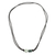 Jade pendant necklace, 'Gradient Stone' - Two-Color Green Jade Pendant on Black Cotton Cord Necklace (image 2c) thumbail