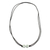 Jade pendant necklace, 'Twins Together' - Pale Green Jade Pendant on Black Cotton Cord Necklace (image 2c) thumbail