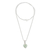 Jade pendant necklace, 'Apple Green Symbol of Love' - Apple Green Jade Heart Necklace from Guatemala thumbail