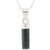 Jade pendant necklace, 'Calm Beauty in Dark Green' - Cylindrical Jade Necklace in Dark Green from Guatemala (image 2c) thumbail