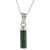 Jade pendant necklace, 'Calm Beauty in Green' - Cylindrical Jade Necklace in Green from Guatemala (image 2c) thumbail