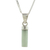 Jade pendant necklace, 'Calm Beauty in Apple Green' - Cylindrical Jade Necklace in Apple Green from Guatemala (image 2c) thumbail