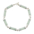 Jade link bracelet, 'Calm Beauty' - Light Jade Cylinders Sterling Silver Link Wristband Bracelet thumbail
