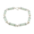 Jade link bracelet, 'Calm Beauty' - Light Jade Cylinders Sterling Silver Link Wristband Bracelet (image 2b) thumbail