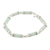 Jade link bracelet, 'Calm Beauty' - Light Jade Cylinders Sterling Silver Link Wristband Bracelet (image 2c) thumbail