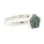 Jade cocktail ring, 'Striking in Light Green' - Light Green Jade Pentagon and Sterling Silver Cocktail Ring