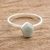 Jade cocktail ring, 'Striking in Pale Green' - Pale Green Jade Pentagon and Sterling Silver Cocktail Ring (image 2) thumbail