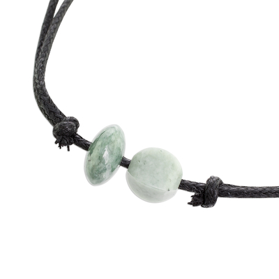 collar con colgante de jade - Collar Dije Guatemalteco con Cuentas de Jade Natural