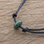 Jade pendant necklace, 'Dark Green Mayan Disc' - Guatemalan Necklace with a Dark Green Jade Disc Pendant (image 2) thumbail