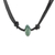 Jade pendant necklace, 'Dark Green Mayan Disc' - Guatemalan Necklace with a Dark Green Jade Disc Pendant thumbail