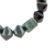 Jade beaded stretch bracelet, 'Geometric Jade' - Jade Bead Stretch Bracelet from Guatemala (image 2c) thumbail
