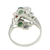 Jade cocktail ring, 'Tide Pools at Sunset' - Multi-Colored Jade Ovals in Sterling Silver Cocktail Ring (image 2d) thumbail
