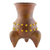 Ceramic decorative vase, 'Mesoamerican Beauty' - Pre-Hispanic Ceramic Decorative Vase from Nicaragua (image 2c) thumbail