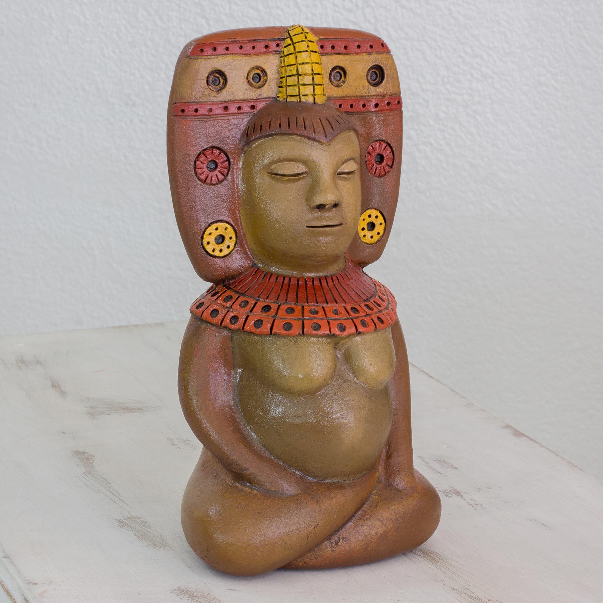 Ceramic Sculpture of a Mesoamerican Figure from Nicaragua Goddess of