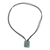 Jade pendant necklace, 'Ancestral Glory' - Green Jade Pendant Necklace with Cotton Cord (image 2b) thumbail