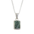 Jade pendant necklace, 'Roped Facets' - Faceted Jade Pendant Necklace from Guatemala (image 2c) thumbail