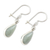 Jade dangle earrings, 'Apple Green Tears' - Drop-Shaped Jade Dangle Earrings in Apple Green (image 2c) thumbail