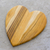 Teak wood cutting board, 'Heart of Cooking' - Heart-Shaped Teak Wood Cutting Board from Guatemala (image 2b) thumbail