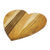 Teak wood cutting board, 'Heart of Cooking' - Heart-Shaped Teak Wood Cutting Board from Guatemala (image 2c) thumbail