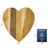 Teak wood cutting board, 'Heart of Cooking' - Heart-Shaped Teak Wood Cutting Board from Guatemala