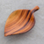Wood appetizer bowl, 'Jungle Delicacies' - Leaf-Shaped Wood Appetizer Bowl from Guatemala thumbail