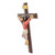 Wood cross, 'Christ's Sacrifice' - Hand-Painted Wood Wall Cross from Guatemala