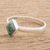 Jade single stone ring, 'Love Rhombus in Green' - Green Rhombus Jade Single Stone Ring from Guatemala (image 2b) thumbail