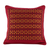Kissenbezug aus Baumwolle - Kissenbezug aus roter Baumwolle mit geometrischen Motiven