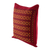 Kissenbezug aus Baumwolle - Kissenbezug aus roter Baumwolle mit geometrischen Motiven