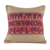 Cotton cushion cover, 'Ancestral Depictions in Wheat' - Handwoven Cotton Cushion Cover in Wheat from Guatemala
