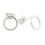 Sterling silver stud earrings, 'Rings of Harmony' - Circular Sterling Silver Stud Earrings from Guatemala (image 2c) thumbail