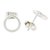 Sterling silver stud earrings, 'Rings of Harmony' - Circular Sterling Silver Stud Earrings from Guatemala (image 2d) thumbail