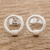 Sterling silver stud earrings, 'Rope of Harmony' - Sterling Silver Stud Earrings Crafted in Guatemala (image 2) thumbail