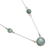 Jade pendant necklace, 'Apple Green Circular Maya' - Apple Green Jade Pendant Necklace from Guatemala (image 2d) thumbail