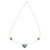 Jade pendant necklace, 'Me and You in Apple Green' - Apple Green Heart-Shaped Jade Necklace from Guatemala thumbail