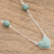 Jade pendant necklace, 'Me and You in Apple Green' - Apple Green Heart-Shaped Jade Necklace from Guatemala (image 2b) thumbail