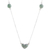 Jade pendant necklace, 'Me and You in Apple Green' - Apple Green Heart-Shaped Jade Necklace from Guatemala (image 2d) thumbail