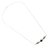 Jade pendant necklace, 'Verdant Wings' - Sterling Silver Dark and Pale Jade Bead Pendant Necklace (image 2c) thumbail