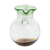 Recycled glass pitcher, 'Palm Beach' - Clear Green Brown Hand Blown Recycled Glass Pitcher