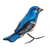 Ceramic figurine, 'Lazuli Bunting' - Ceramic Figurine of a Lazuli Bunting Bird from Guatemala (image 2c) thumbail