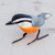 Ceramic figurine, 'Red-Breasted Nuthatch' - Ceramic Figurine of a Red-Breasted Nuthatch from Guatemala (image 2b) thumbail